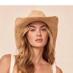 Monday Swimwear Tan Woven Hat